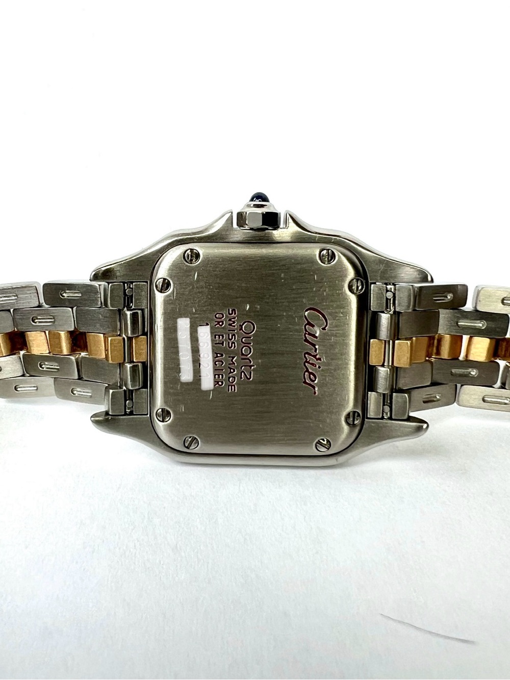 CARTIER PANTHERE Quartz 23mm 1 Row Gold 0.86TCW DIAMOND Watch Cream Dial - Picture 5 of 7